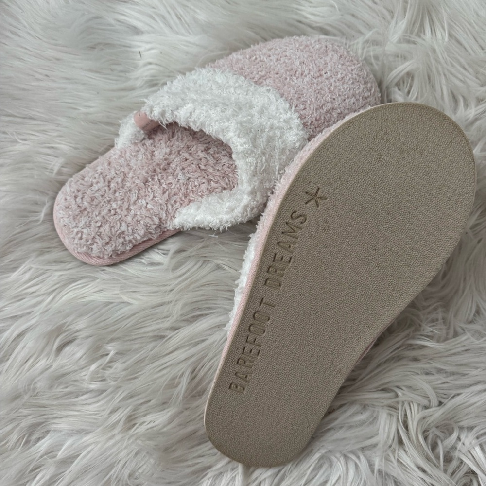 Barefoot Dreams CozyChic® Women's Malibu Slipper Pink & White - Picture 3 of 6